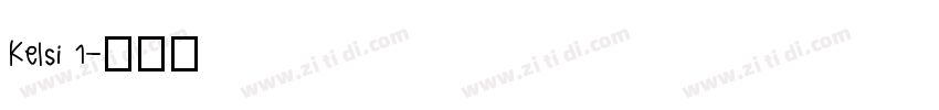 Kelsi 1字体转换
